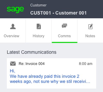 Sage Contact for Office 365