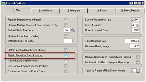 Retain Perpetual Payroll History